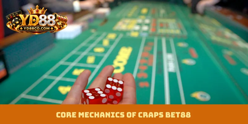 Core mechanics of Craps BET88