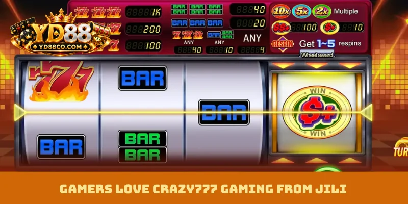 Gamers love Crazy777 Gaming from JILI