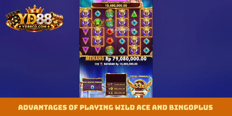 Advantages of playing Wild Ace and Bingoplus